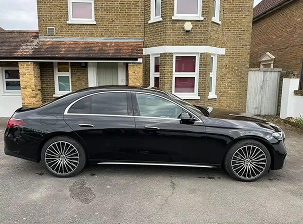 Mercedes E Class chauffeur UK vehicle for executive private travel