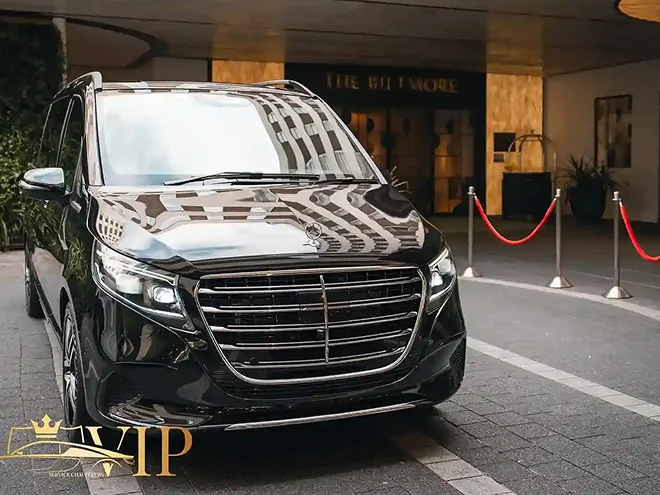 Luxury chauffeur car on a UK road