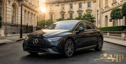 Mercedes EQE chauffeur vehicle