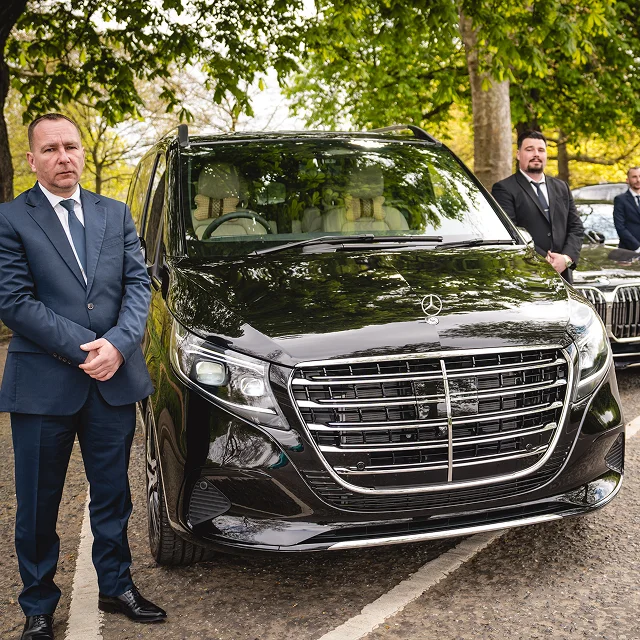 Premium chauffeur vehicle for a long-distance UK journey